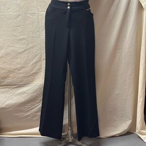 Anne Klein Black Wide Leg Pants